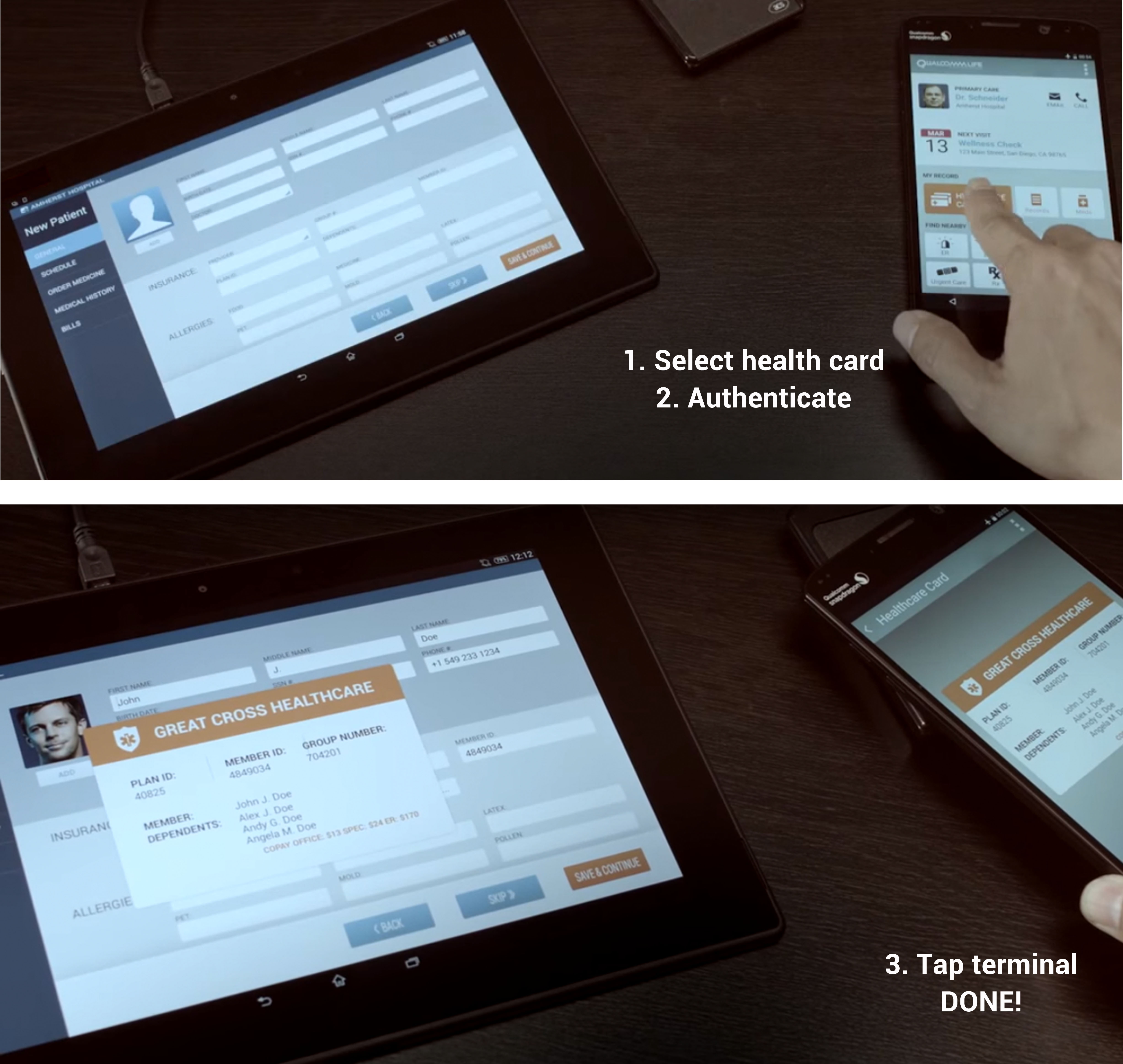 Biometric Authentication in Healthcare Demo